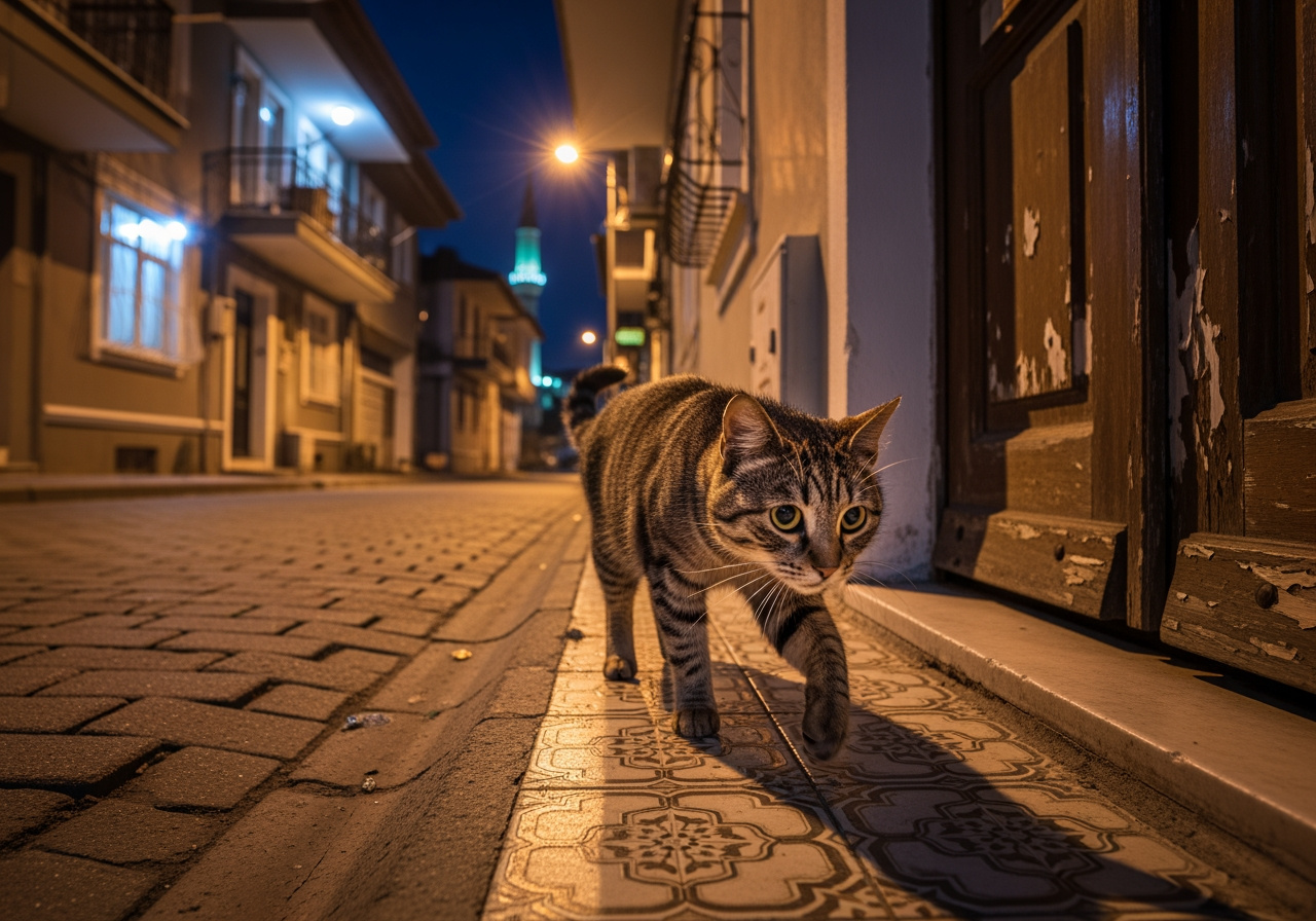 Gecenin Sessizliğinde Gelen Patiler: Bir Sokak Kedisiyle Kurulan Sıradışı Dostluk